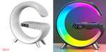 Ladda upp bild till gallerivisning, 2023 New Intelligent G Shaped LED Lamp Bluetooth Speake Wireless Charger Atmosphere Lamp App Control For Bedroom Home Decor
