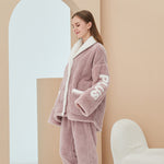 Ladda upp bild till gallerivisning, Keep Warm Coral Velvet Pajamas For Women
