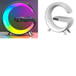 Lade das Bild in den Galerie-Viewer, 2023 New Intelligent G Shaped LED Lamp Bluetooth Speake Wireless Charger Atmosphere Lamp App Control For Bedroom Home Decor
