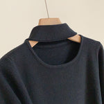 Load image into Gallery viewer, Women&#39;s Thick Design Halterneck Long-sleeved Knitwear
