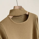 Load image into Gallery viewer, Women&#39;s Thick Design Halterneck Long-sleeved Knitwear
