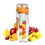 Load image into Gallery viewer, 1000ml Water Fruit Bottle BPA Free Plastic Sport Fruit Infuser Water Bottles With Infuser Juice Shaker Drink Bottle Of Water
