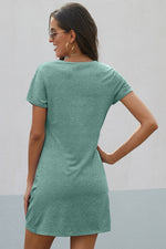 Load image into Gallery viewer, Triblend Side Knot Dress
