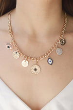 Load image into Gallery viewer, Multi-Pendant Chain Necklace
