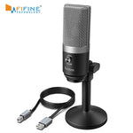 Charger l&#39;image dans la galerie, FIFINE USB Microphone for laptop and Computers for Recording Streaming Voice overs Podcasting for Audio&amp;Video K670
