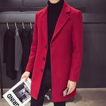 Ladda upp bild till gallerivisning, 2021 Fashion Men Wool &amp; Blends Mens Casual Business Trench Coat Mens Leisure Overcoat Male  Style Blends  Coats Jackets
