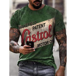 Cargar imagen en el visor de la galería, 2021 Mens T-shirt Summer Casual Short Sleeve T-shirt Best-selling Streetwear Retro 3D Printing Letter T-shirt Men&#39;s Casual Top
