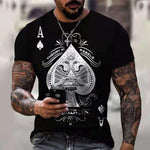 Ladda upp bild till gallerivisning, 2021 Mens T-shirt Summer Casual Short Sleeve T-shirt Best-selling Streetwear Retro 3D Printing Letter T-shirt Men&#39;s Casual Top
