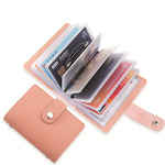 Lade das Bild in den Galerie-Viewer, Women&#39;s 26 Cards Slim PU Leather ID Credit Card Holder Pocket Case Purse Wallet
