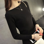 Charger l&#39;image dans la galerie, 2022 Spring Casual Long Sleeve autumn Knitted Sweater Korean Style Knitwear.
