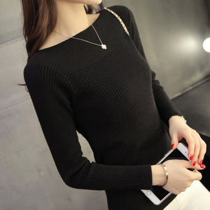 2022 Spring Casual Long Sleeve autumn Knitted Sweater Korean Style Knitwear.