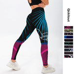 Ladda upp bild till gallerivisning, Waist Elastic Women digital  Printed Leggings Push Up Strength Pants
